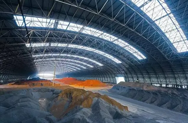 虎林水泥厂网架安装